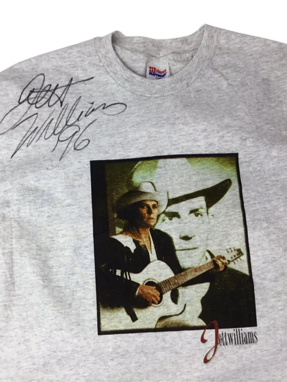 Vtg 96 Jett Williams Concert T-Shirt Signed Autographed NEW Single Stitch Hank
